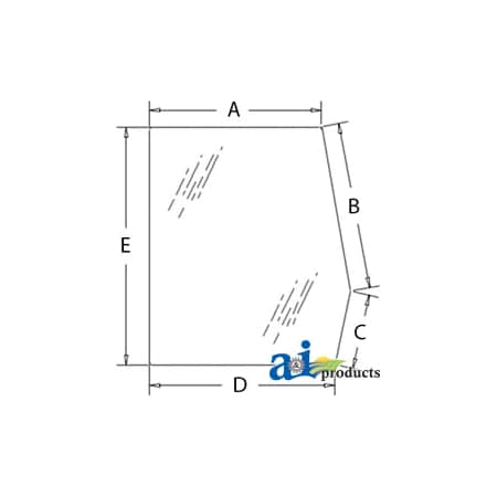 A & I Products Glass, Door, Upper (LH) 41.5" x33" x2" A-E7NN94297N17AC
